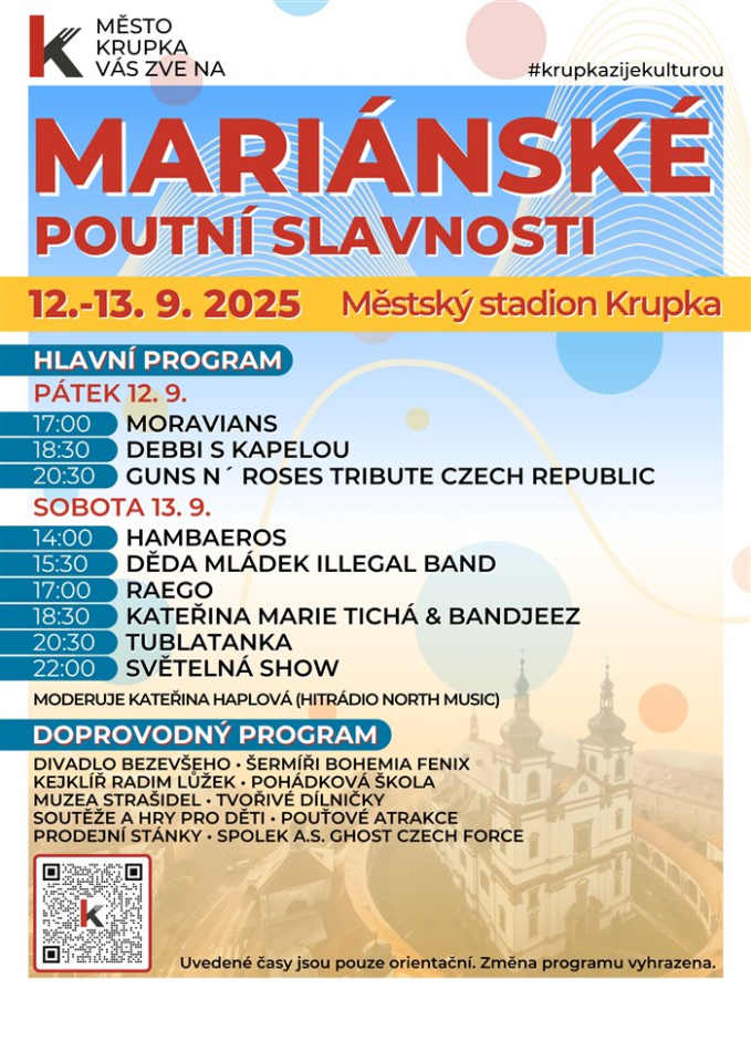 MARIÁNSKÉ POUTNÍ SLAVNOSTI 12.–13. 9.