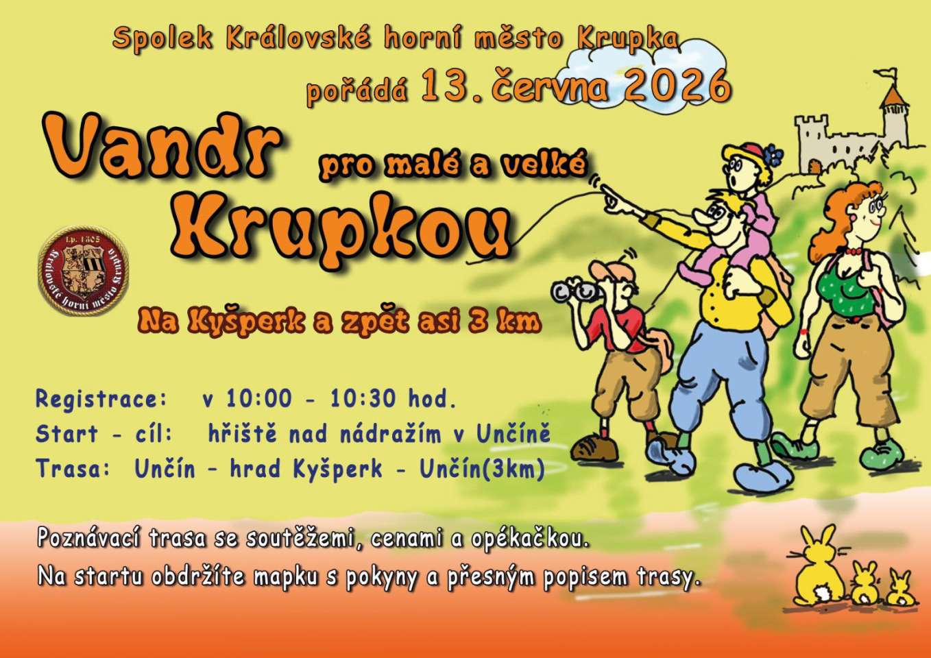 Vandr Krupkou pro malé i velké 13. 6.