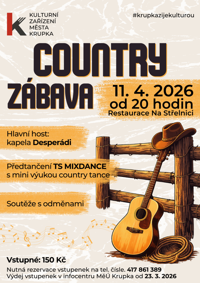 Country zábava 11. 4.
