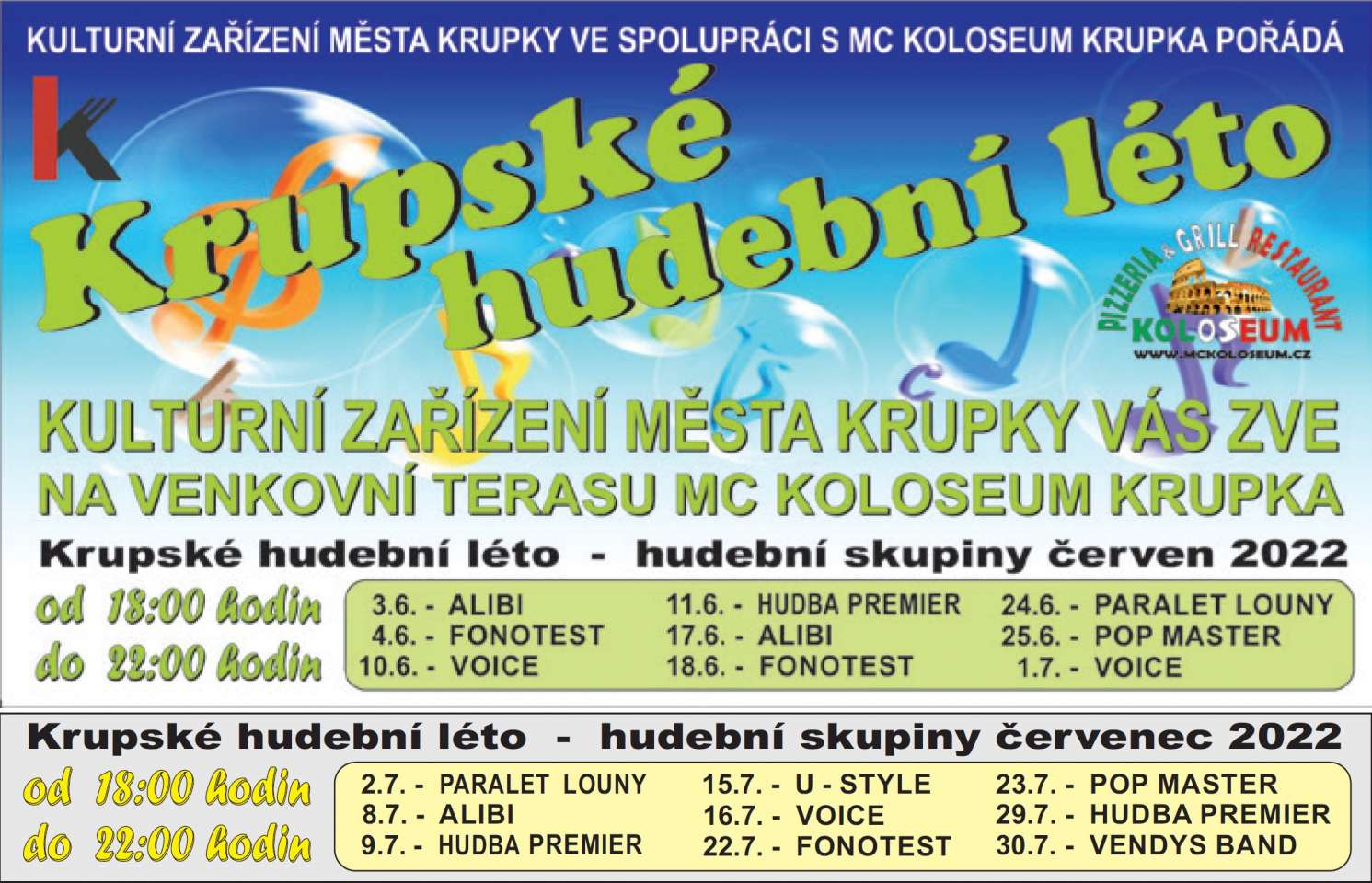 Krupské HUDEBNÍ LÉTO